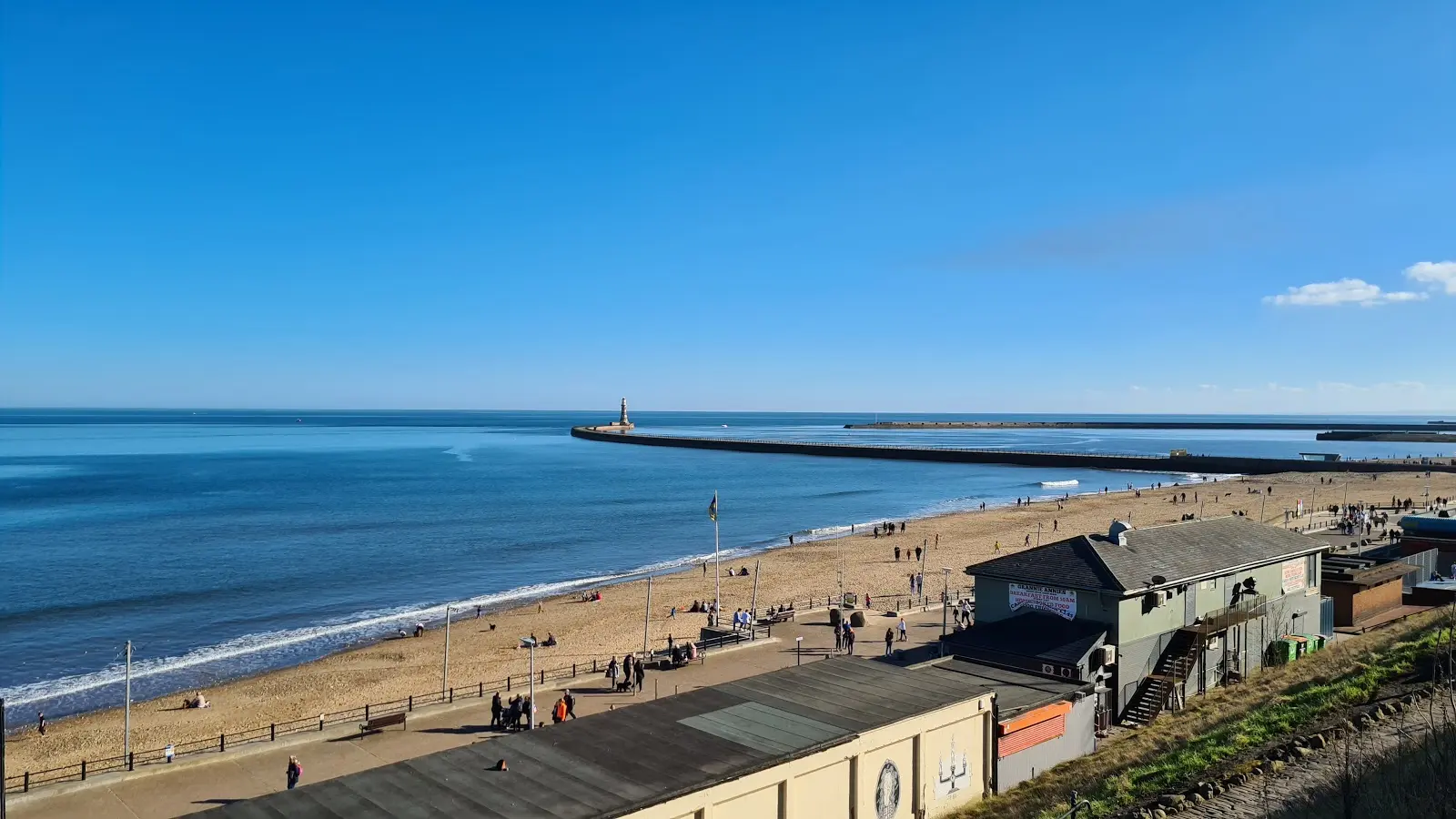 Roker beach, pier and lighthouse, Sunderland